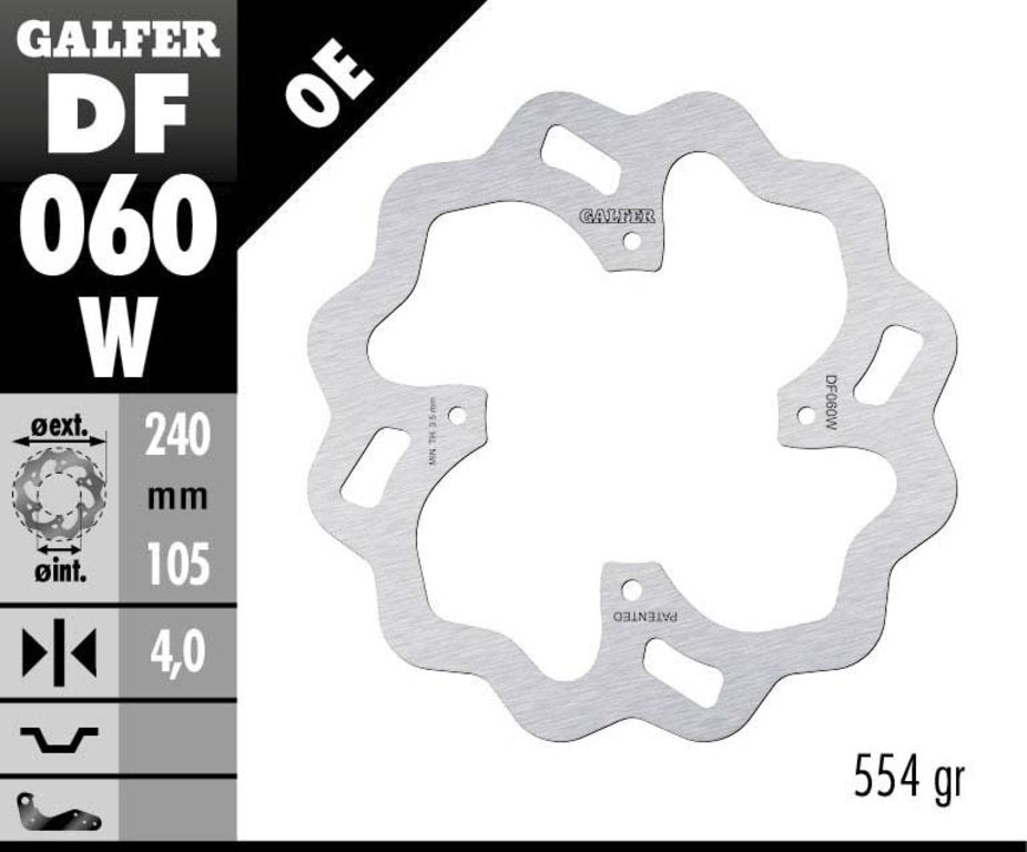 DF060W Galfer Solid Disc