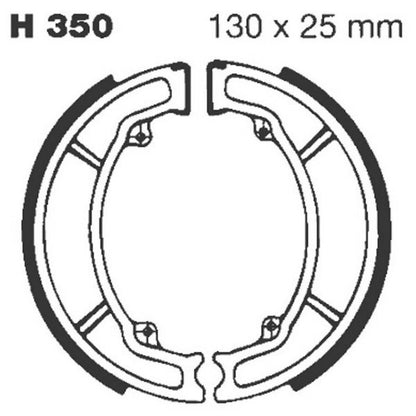 H350 EBC Brake Shoes