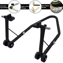 Rear Paddock Stand Black Cup & Fork with Wheel Buddy