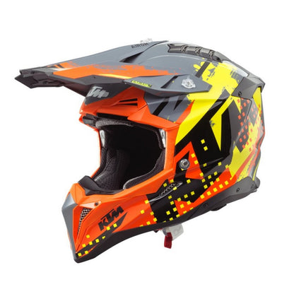 KTM Aviator 3.0 Motocross Black Grey Yellow Helmet