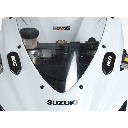 GSXR600/750 06-10 Mirror Blanking Plates Black