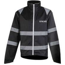 Proviz Nightrider Waterproof Over Jacket Black with Reflective Panelling