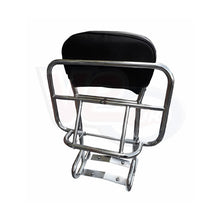 Royal Alloy 125 4T GP 125 i AC / SCOMADI TT 125 Rear Backrest and Carrier Chrome
