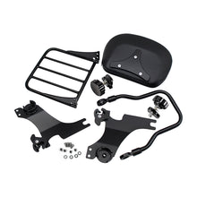 Dyna Sissy Bar and Backrest Black