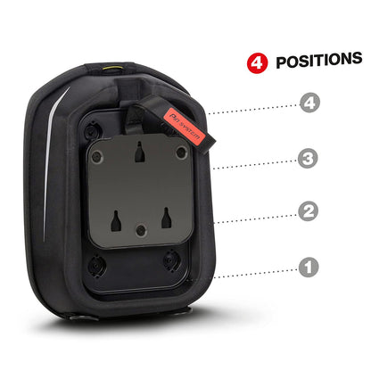 SHAD X0SE16P Pin System Tanklock Expandable Tank Bag Black 11-15L