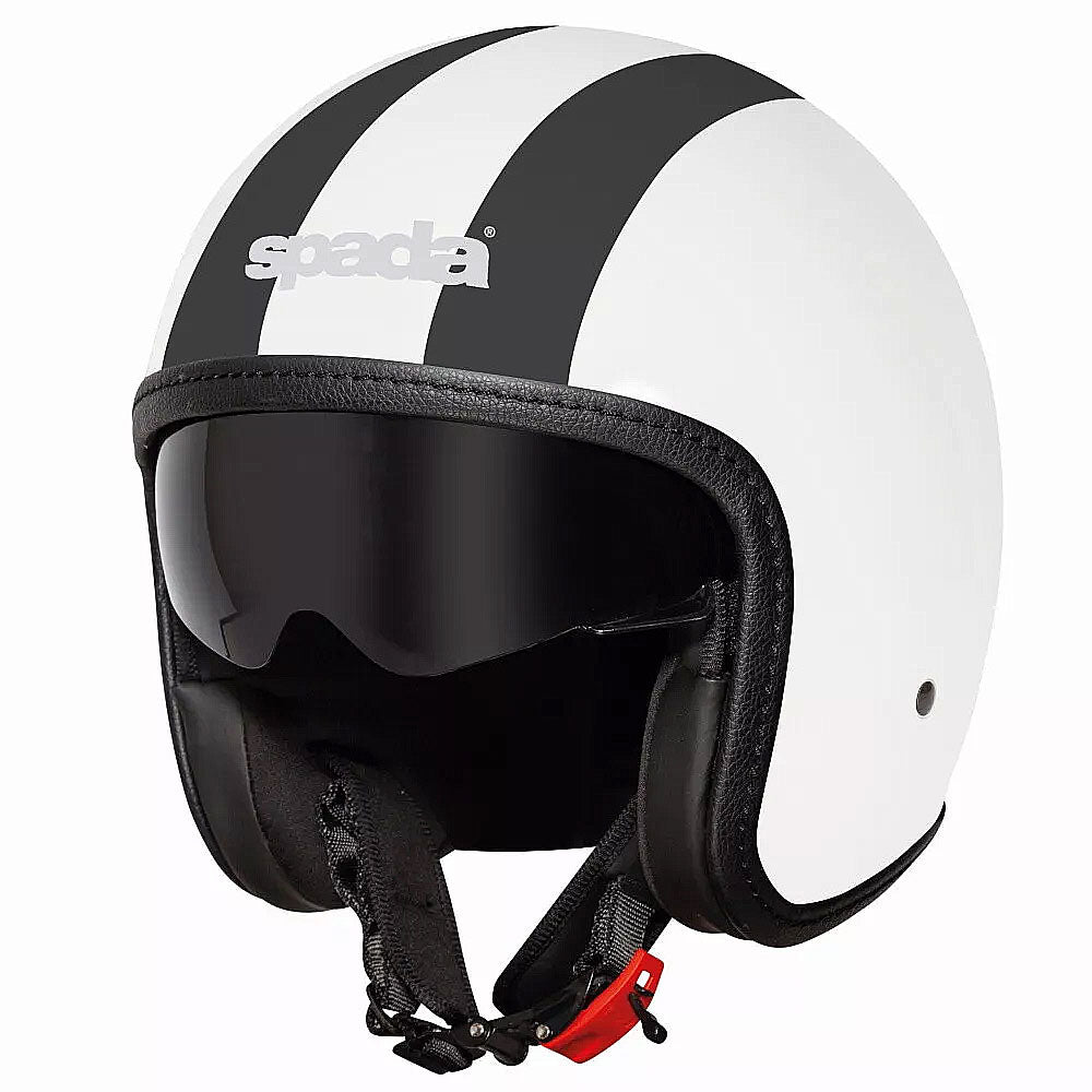 Spada Ace Viper Gloss White Black Open Face Helmet