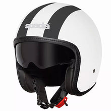 Spada Ace Viper Gloss White Black Open Face Helmet