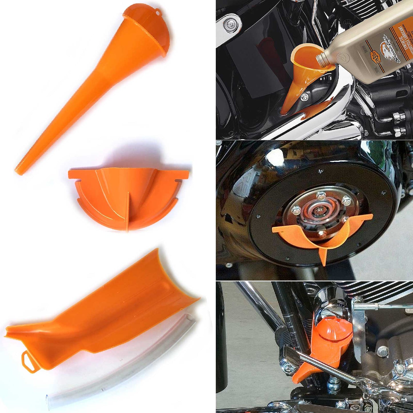 Harley Davidson Transmission Primary Oil Fill Funnel Catcher Kit