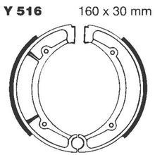 Y516 EBC Brake Shoes