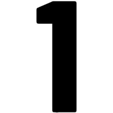 7in No1 Black Adhesive Number