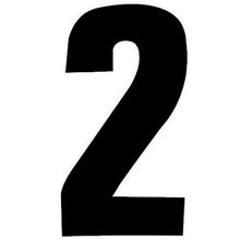 6in No2 Black Adhesive Number