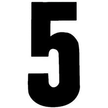 MX Racing Number Black No 5 6in 10pk