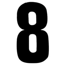 MX Racing Number Black No 8 6in 10pk