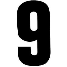 MX Racing Number Black No 9 8in 10pk