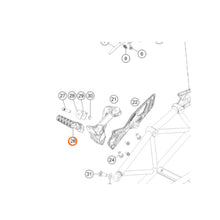 6900305103333S KTM Footrest Rear Cpl R/S