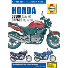 3753 Honda CB500 Twin 93-03 CBF500 04-07 Haynes Service Manual