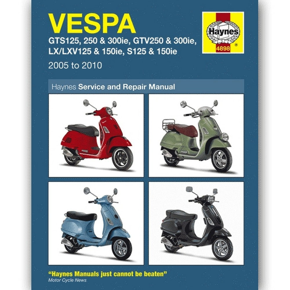 4898 Vespa GTS125/250 Haynes Manual