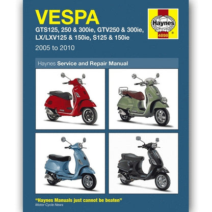 4898 Vespa GTS125/250 Haynes Manual