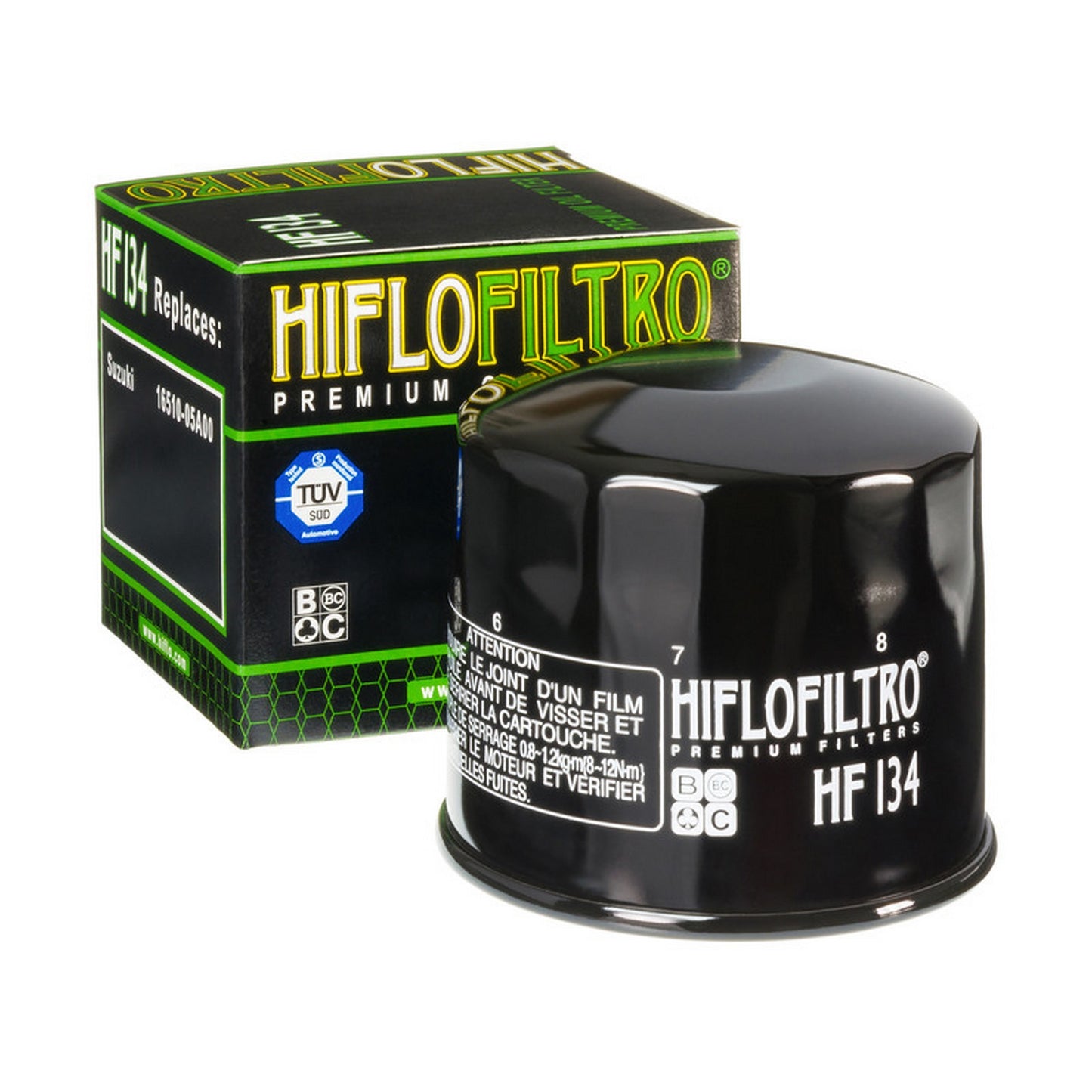HF134 Oil Filter Cannister Black