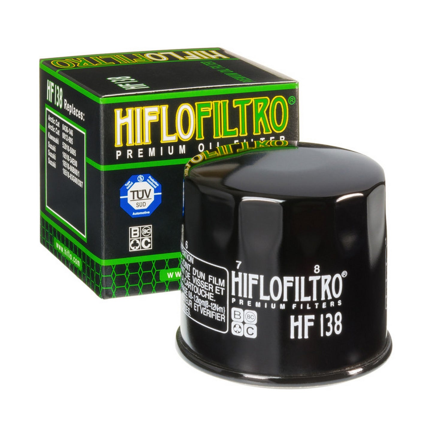 HF138 Oil Filter Cannister Black