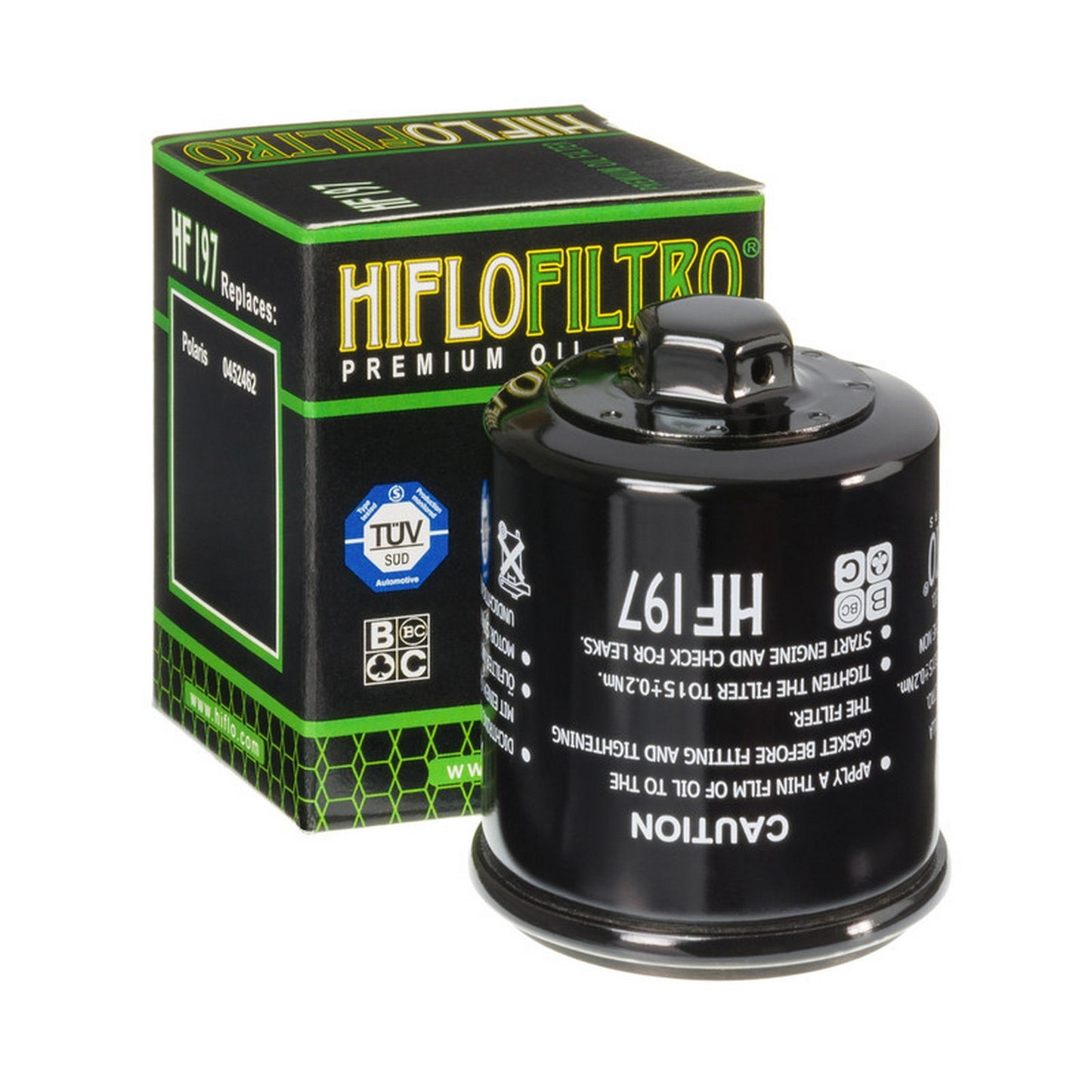 HF197 Oil Filter Cannister Black