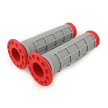 MX Enduro Diamond/Waffle Red/Grey Handlebar Grips