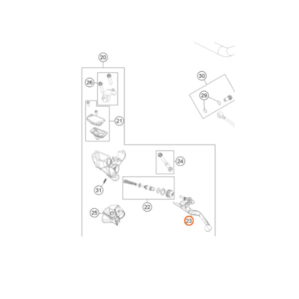 47202031000 Lever Kit SX 85 65 2021 - 2024