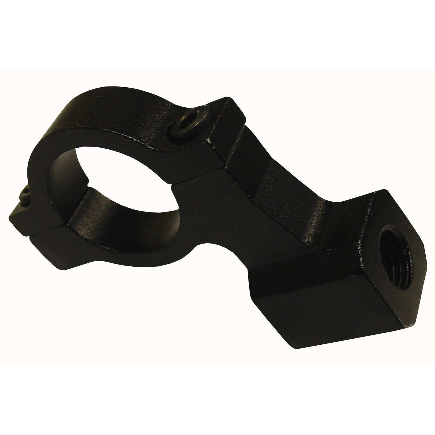Handlebar Mirror Mount 10mm Thread Black to fit 22mm Bars