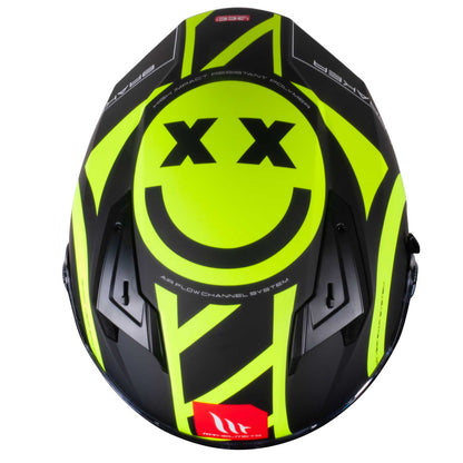 MT Braker SV Inox A3 Matt Black Yellow Full Face Helmet