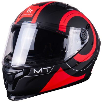 MT Braker SV Inox A5 Matt Black Red Full Face Helmet