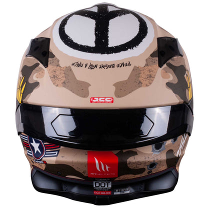 MT Targo S Patton A2 Matt Sand Camo Full Face Helmet