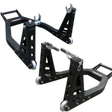Heavy Duty Black Alloy Paddock Stand Pair