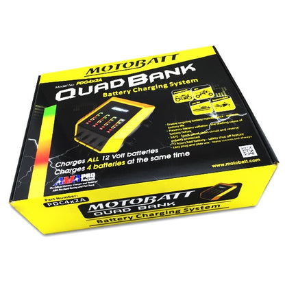 Motobatt PDC4x2A Quad Bank Charger
