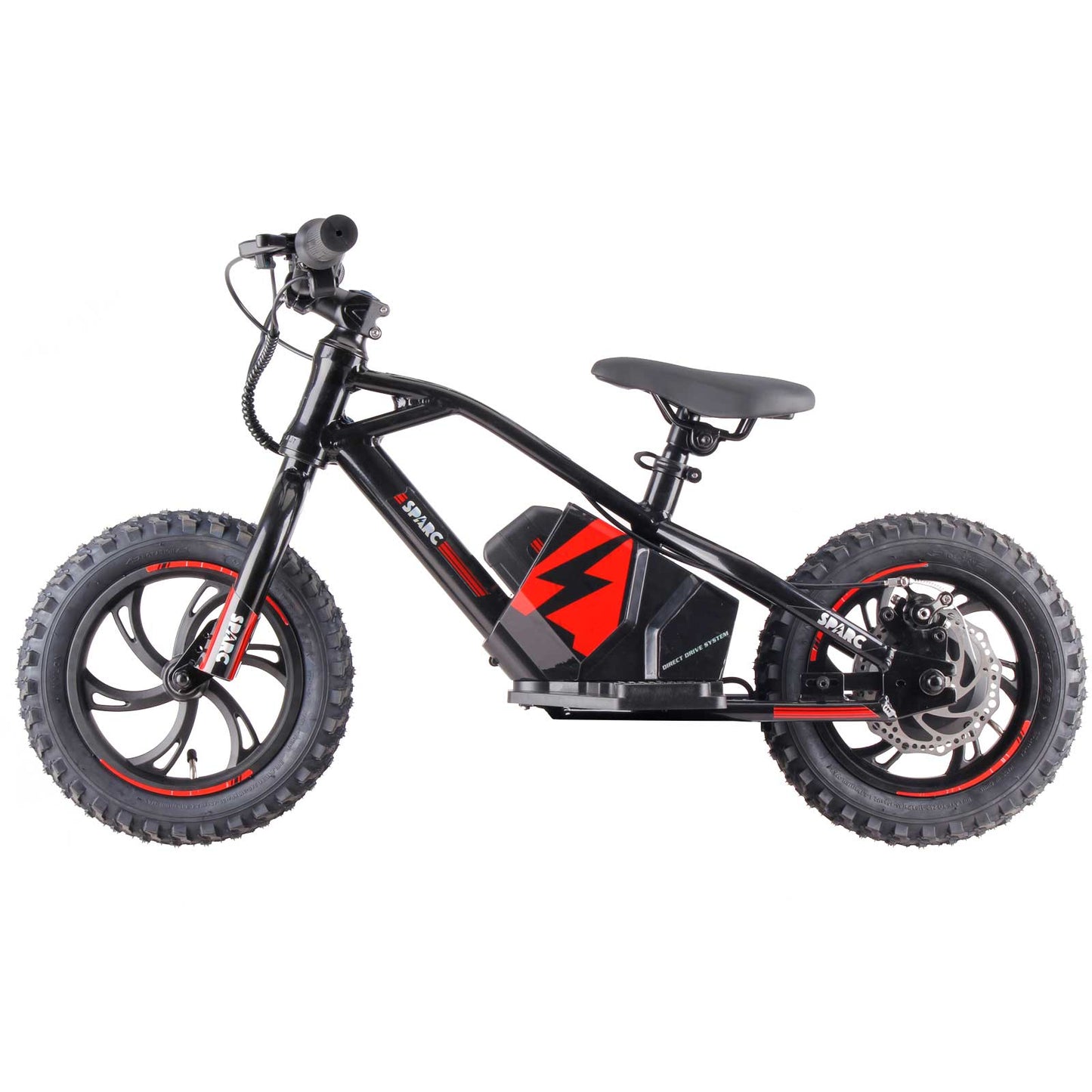 12 Inch Kids Electric Balance Bike Red 250w