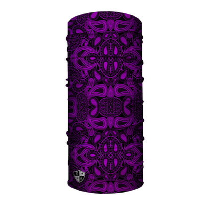 Purple Paisley Neck Tube
