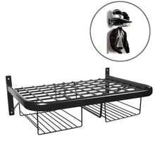 Twin Clothing and Helmet Shelf Black
