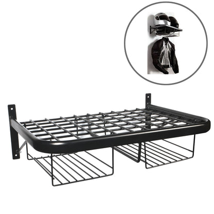 Twin Clothing and Helmet Shelf Black