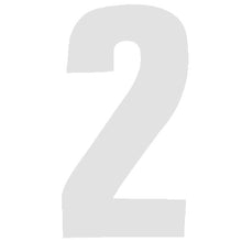 7in No2 White Adhesive Number