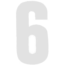 MX Racing Number White No 6 8in 10pk