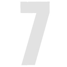 6in No7 White Adhesive Number